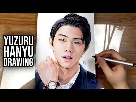 【絵】 羽生 結弦 描いてみた | Drawing YUZURU HANYU - Figure Skater