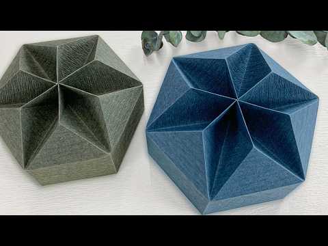 Gift Wrapping｜Origami a Hexagon Box With Lid - Paper Gift Box Craft