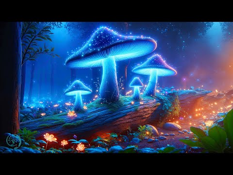 Fall Asleep Fast • Heal Stress, Anxiety, Depression • Stop Overthinking - Mushroom Music - 4K Video