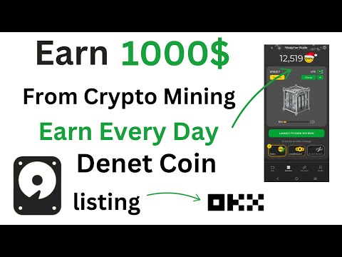 1000$ Earn From Crypto Mining || Earn Crypto from denet Airdrop || Denet Airdrop Mine In Mobile