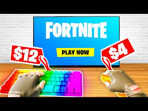 I played Fortnite with the CHEAPEST KEYBOARD...