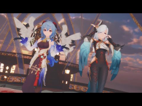 [MMD/Genshin Impact] Shenhe & Ganyu - summertime