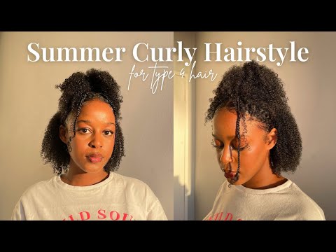 How to achieve this Quick & Easy Curly Natural Hairstyle | type 4 hair curly hair