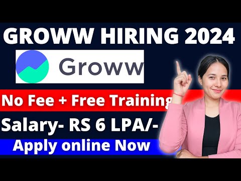 Groww Hiring Freshers 2024 | Groww customer support job |  Latest Jobs @Jobwithmayra