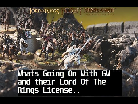 What's going on with GW and their Lord of the Rings license?