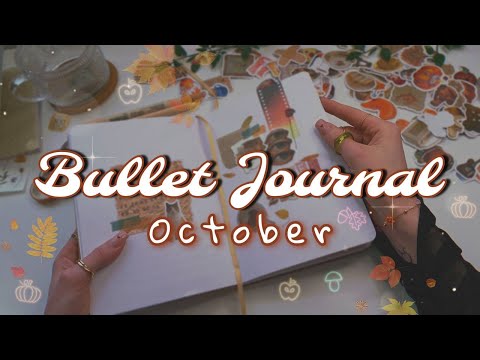 Cozy Bullet Journal Setup✨ Fall-Inspired Pages!🍂ASMR