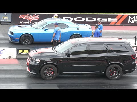 Challenger R/T vs Durango SRT - drag racing