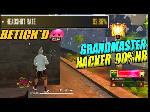 GRANDMASTER HACKER WITH 93%HEADSHOT RATE IN FREEFIRE || BETICH*D EXPOSED||