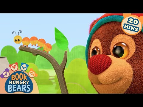 Playing with Duckie, Tortoise, and More Friends | Fun Learning with Book Hungry Bears | 9 Story Kids