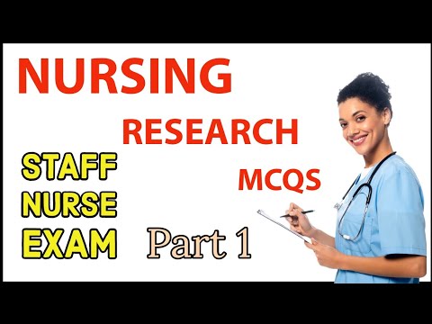 Nursing research mcq questions and answers part 1 for staff nurse exam