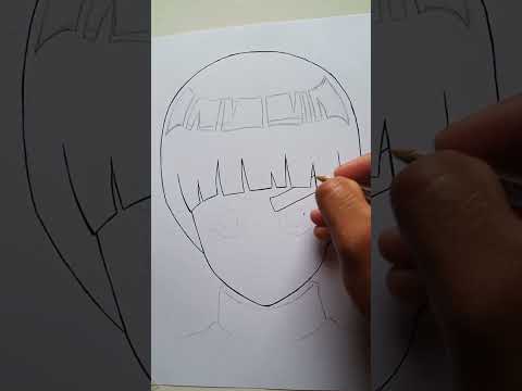 Parte 1 desenhando rock Lee   Naruto Shippuden #naruto #anime #rocklee  #shortsvideo