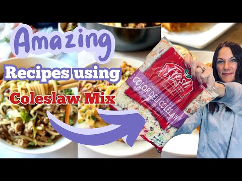 Awesome RECIPES using COLESLAW mix! | YOU will LOVE these!