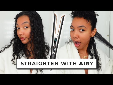 Will the DYSON AIRSTRAIT work on CURLY hair? | Dyson Airstrait Review