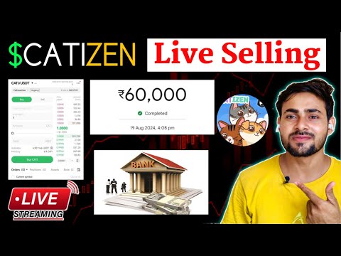 Catizen Airdrop Live Selling || Catizen Bank Withdrawal || Catizen Listing Live : Crypto Wala Dost