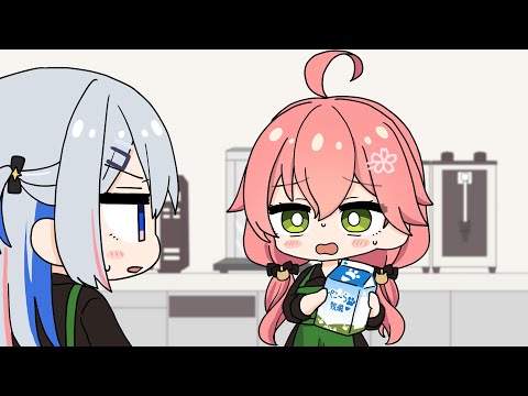 What if Hololive Members Worked Part-Time Jobs?【Hololive AnimatedClip/Eng sub】【Marine/Kanata/Miko】