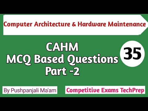 CAHM MCQ based Questions Part- 2 || Computer Architecture & Hardware Maintenance in Hindi