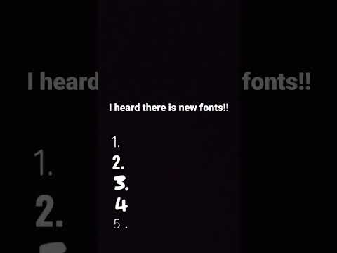 new fonts ★ #fypシ #fonts #new