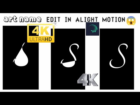 Name Art Status Editing | Instagram Reels Viral Video Tutorial | Alight Motion New Text Editing 2021