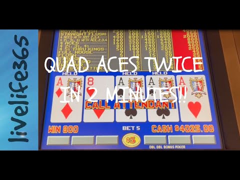 Quad Aces Twice in Two Minutes!