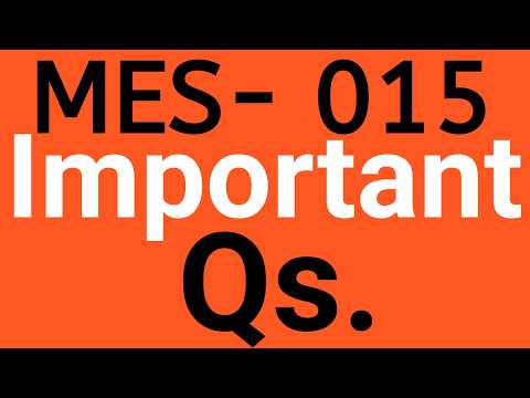 IGNOU mes 015 important questions | ma education | mes 15  Operational Dimensions of Education