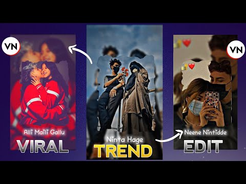 🤩New Viral Lyrics Video Editing In VN App | New Vn Video Editing 2023 Instagram In Kannada