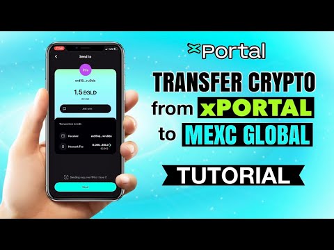 How to TRANSFER crypto from xPortal Wallet to MEXC GLOBAL | App Tutorial