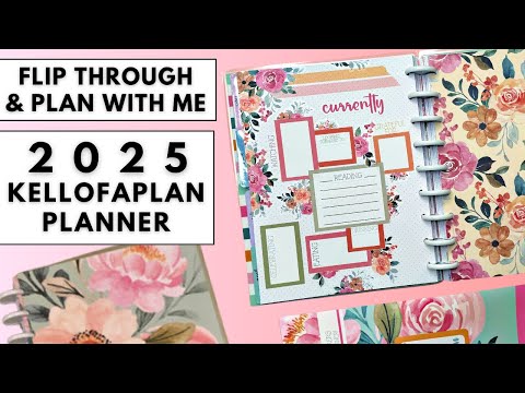 PLAN WITH ME & FLIP THROUGH | KELLOFAPLAN 2025 PLANNER