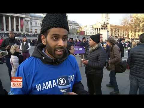 Abdul Quddus Arif | ARD Morgenmagazin #Westminster vigil at Trafalgar Square #IslamAhmadiyya