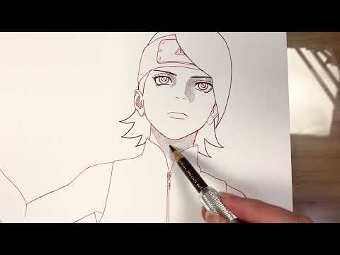 Real Time Drawing - Sarada Uchiha