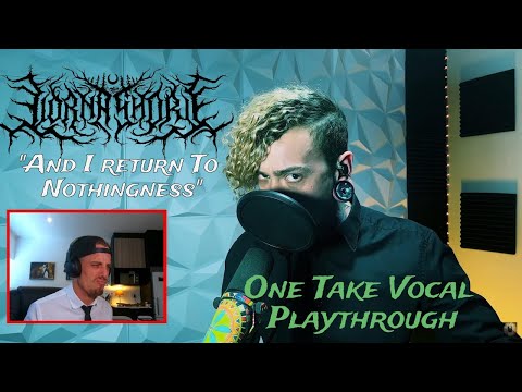 And I Return to Nothingness - Lorna Shore One Take Vocal Playthrough | MarbenTheSaffa Reacts