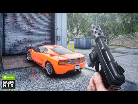 GTA V: Ultra Realistic Ray-Tracing Graphics on RTX™ 3090 - Free Roam Side Mission RAW Gameplay!