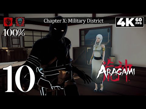 Aragami (PC) - 4K60 Walkthrough (100%, Yurei/Oni, S Rank) Chapter 10 - Military District