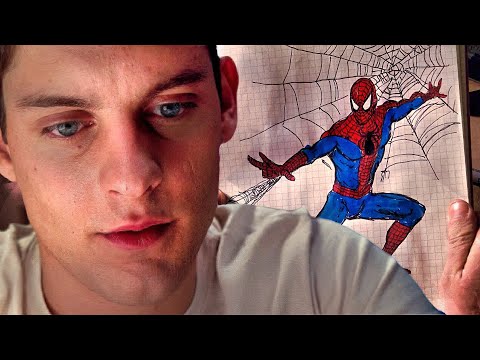 Peter Parker Drawing Spider-Man Costume Scene - "Costume Montage" - Spider-Man (2002) Movie Clip