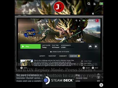 Decky Recorder (Replay Mode) on Steam Deck. #steamdeck