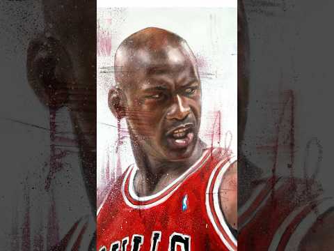 Michael Jordan March Madness Painting!🎧🏀