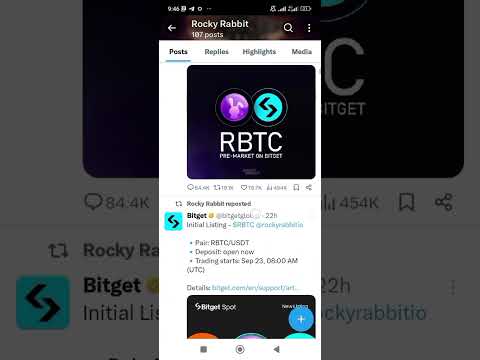 Rocky rabbit listing update ||  Rocky rabbit listing in bitget