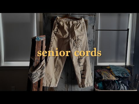 the most unique pair of vintage corduroy pants I've ever found