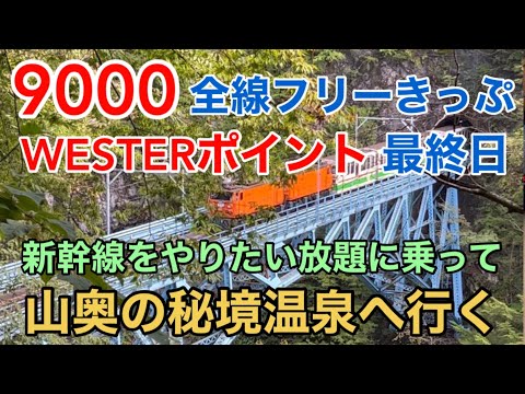 【福井 金沢 富山 新潟】JR西日本 9000WESTERポイント全線フリーきっぷ 最終日 新幹線をやりたい放題に乗って 山奥の秘境温泉へ行く 神切符 ウエスター サンダーバード