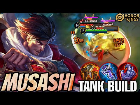 Honor of Kings (Musashi) I Tried Tank Build Musashi Jungle, and This Insane Happened.