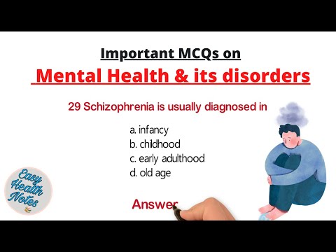 Mental Health & psychiatric nursing ।।  Important MCQs with answers