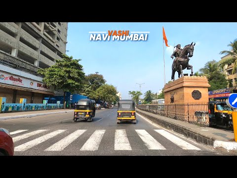 Vashi - 4K | Winter Afternoon Drive | Navi Mumbai