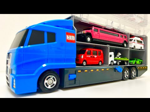 トミカのミニカーを開封してブルーコンボイに収納してみよ☆Open the Tomica minicar and store it in the Blue Convoy ☆