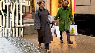 What People Wear in Stockholm: Scandinavian Winter Christmas Street Style