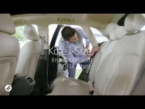 Maxi-Cosi l Kore i-Size car seat l How to install with ISOFIX and the  car seat belt