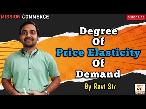 🔴 Degree of Price elasticity of demand in Hindi | Elasticity of demand and its types