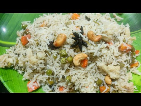 How to make a Traditional From Goa/Coconut Milk Pulao recipe/Vegetable pulao Simple and tasty 😋