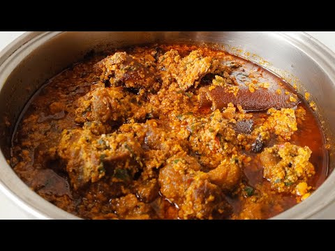 Egusi Soup | How To Make Easy Tasty Chewy Egusi Soup Recipe