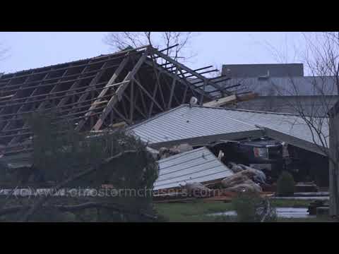 Xenia, Ohio EF1 Tornado Damage on 44th Anniversary of F5 Tornado 4/3/2018