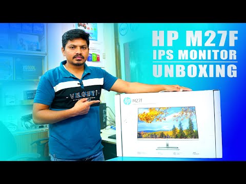 HP M27f 27 inch FHD Monitor Unboxing & Installation  || HP M27f Monitor || in Telugu by Rafee