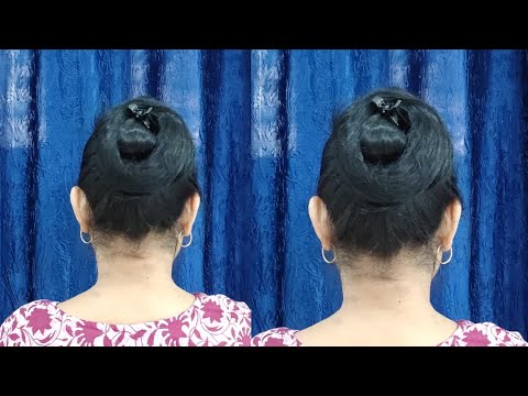 Simple Hairstyle For Everyday ♥️ Beautiful Juda Hairstyles With Clutcher 🤩 Easy Hairstyles For Ledis